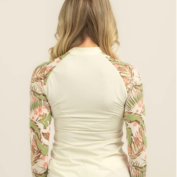 Rip Curl La Quinta Floral Long Sleeve UPF Rash Guard Size XS - Picture 5 of 8